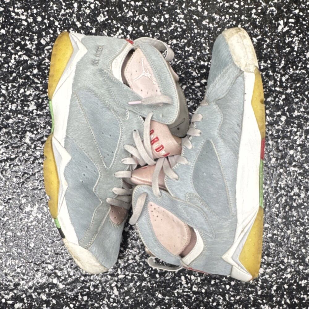 Jordan Air Jordan 7 Retro SE Hare 2.0 Gray Pink White Men's Sneakers CT8528-002